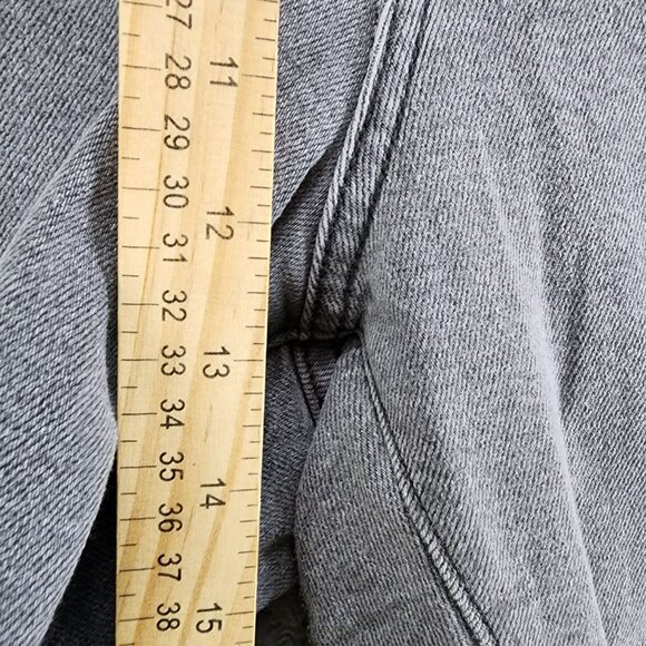 Levi's Jeans Womens 18W Gray Stretch Denim Button Fly Ribcage Straight Ankle - Picture 7 of 15